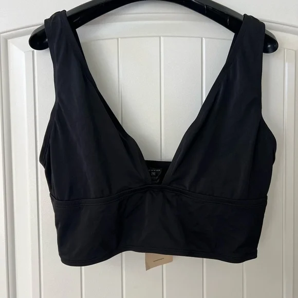 We Are We Wear Longline Black Bikini top, xxl - Picture 6 of 6